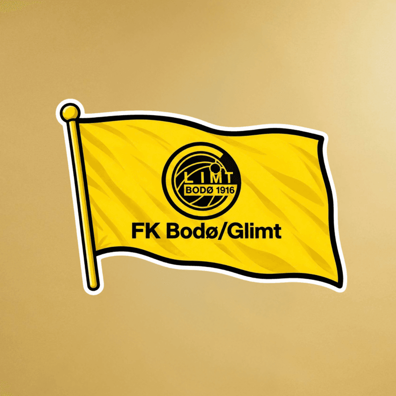 Glimtflagg Sticker